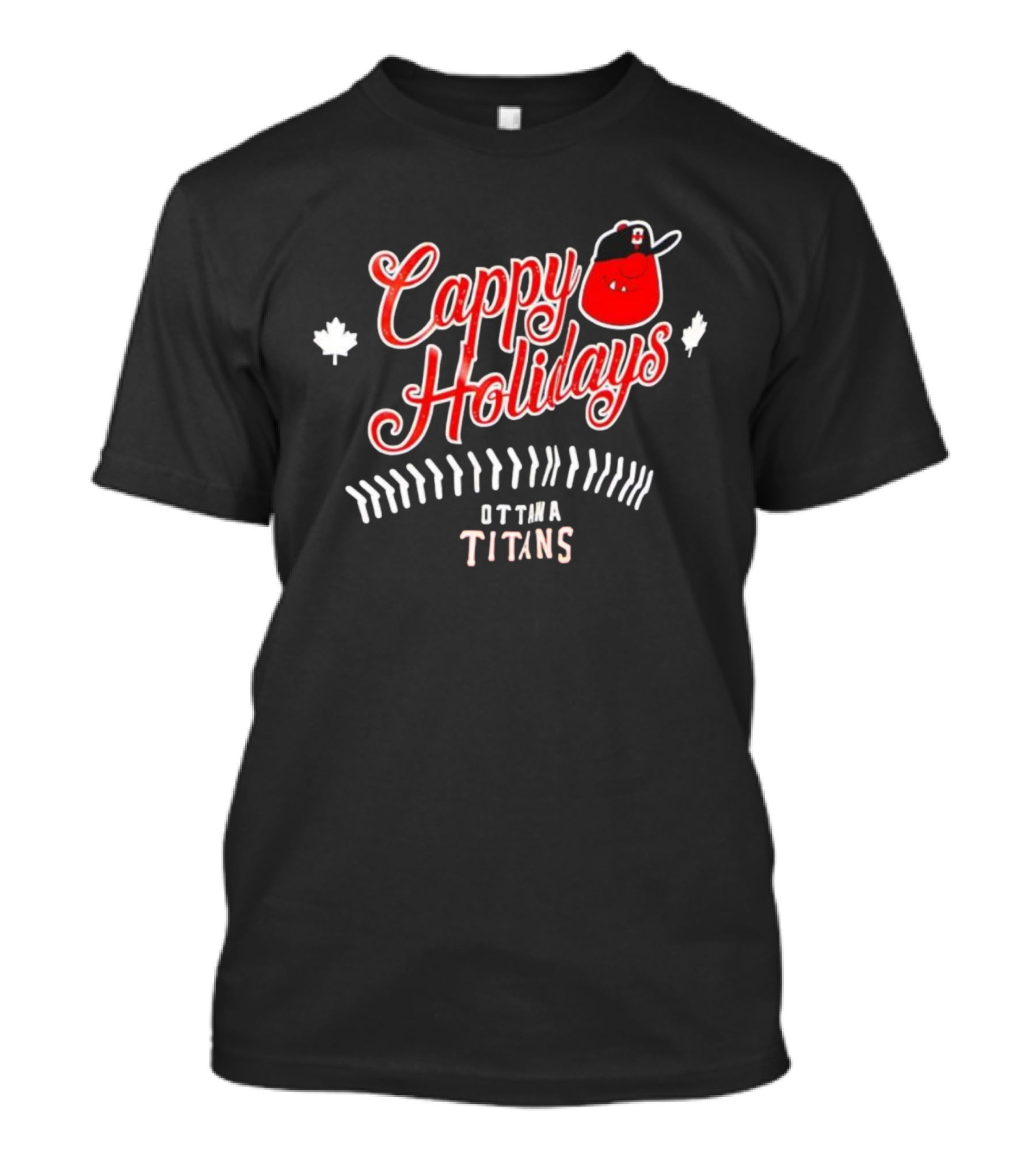 Cappy Holidays Ottawa Titans Baseballleaf T-Shirt