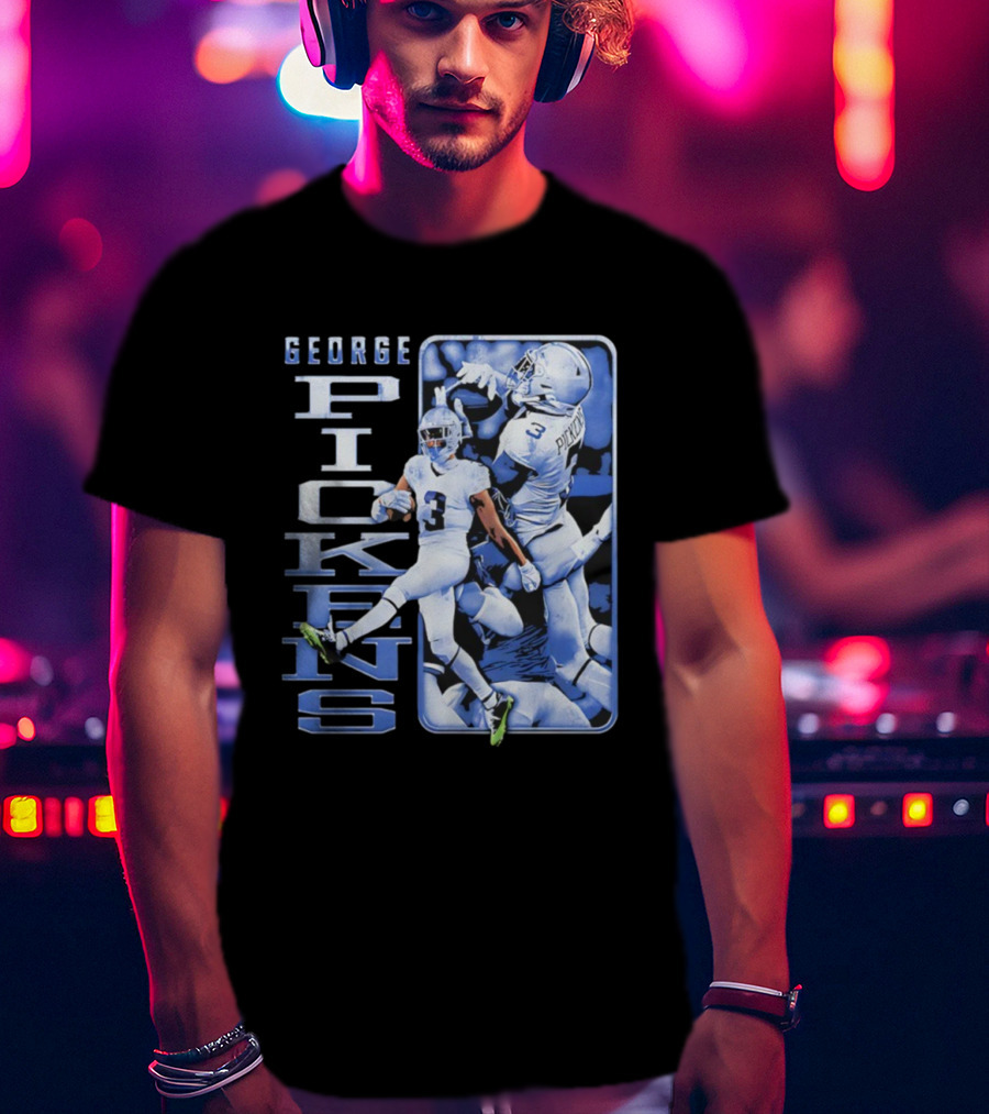 George Pickens Football Catch Highlights Cowboys Theme T-Shirt