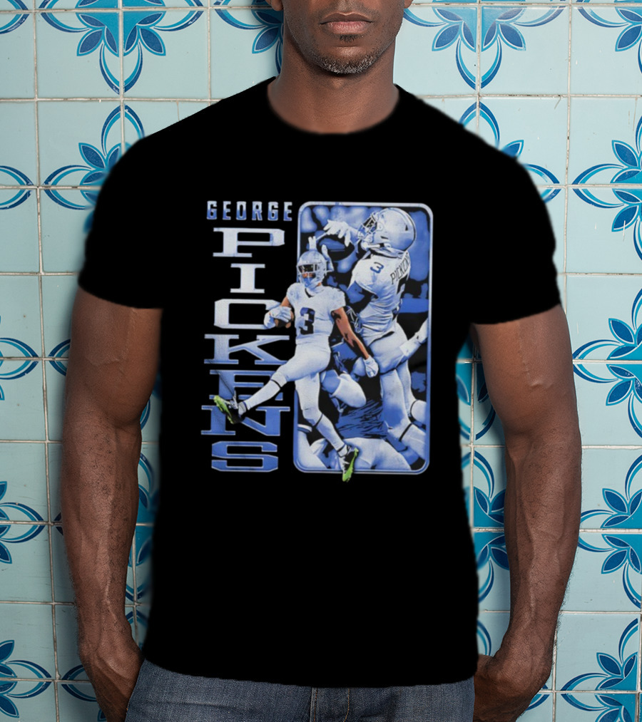 George Pickens Football Catch Highlights Cowboys Theme T-Shirt