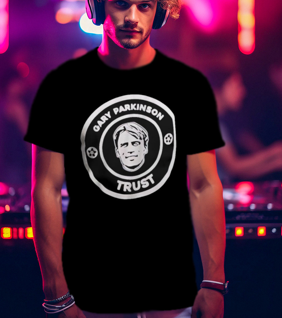 Gary Parkinson Trust Emblem Featuring Portrait And Stars T-Shirt