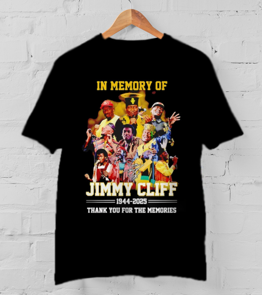 Jimmy Cliff 1944 2025 Thank You For The Memories T-Shirt