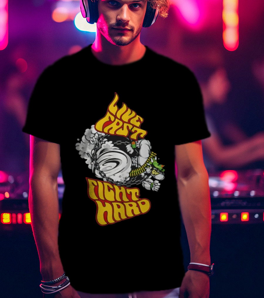 Live Fast Fight Hard John Cena WWE Merchandise T-Shirt