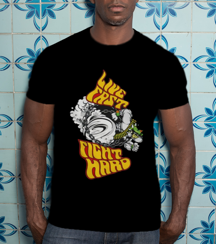 Live Fast Fight Hard John Cena WWE Merchandise T-Shirt