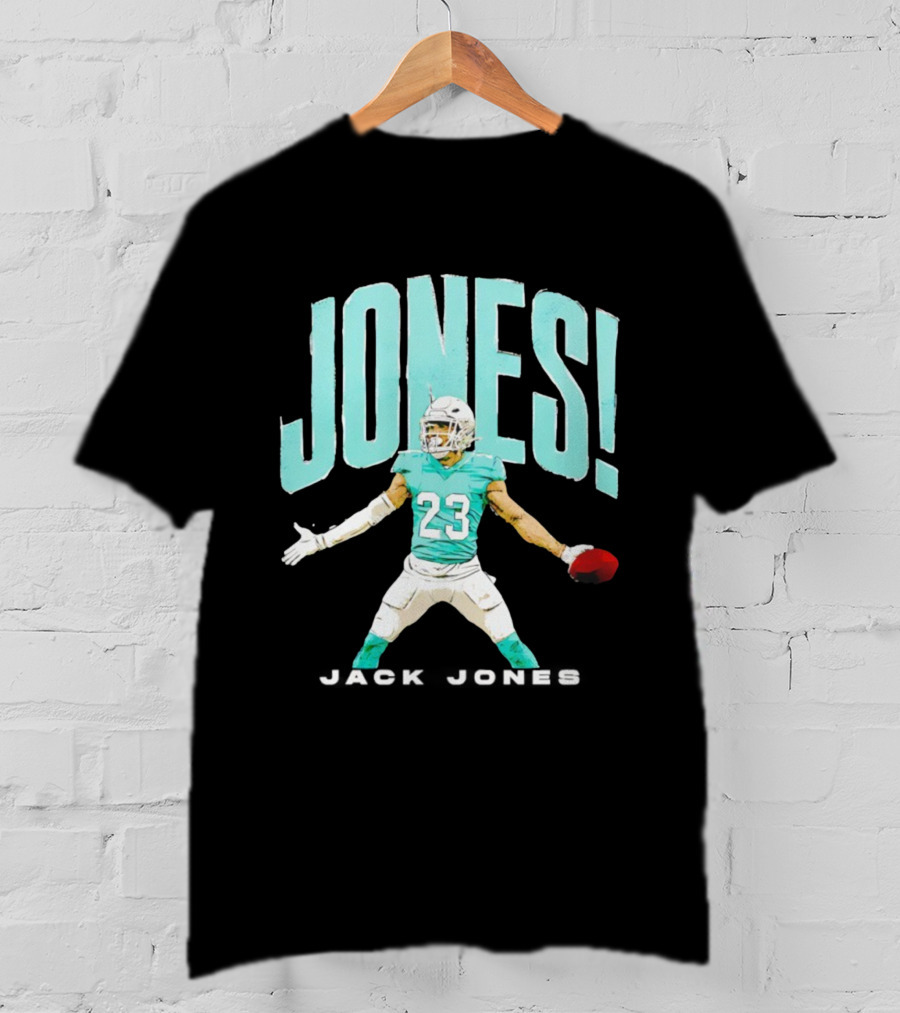JONES 23 Holding Football Miami T-Shirt