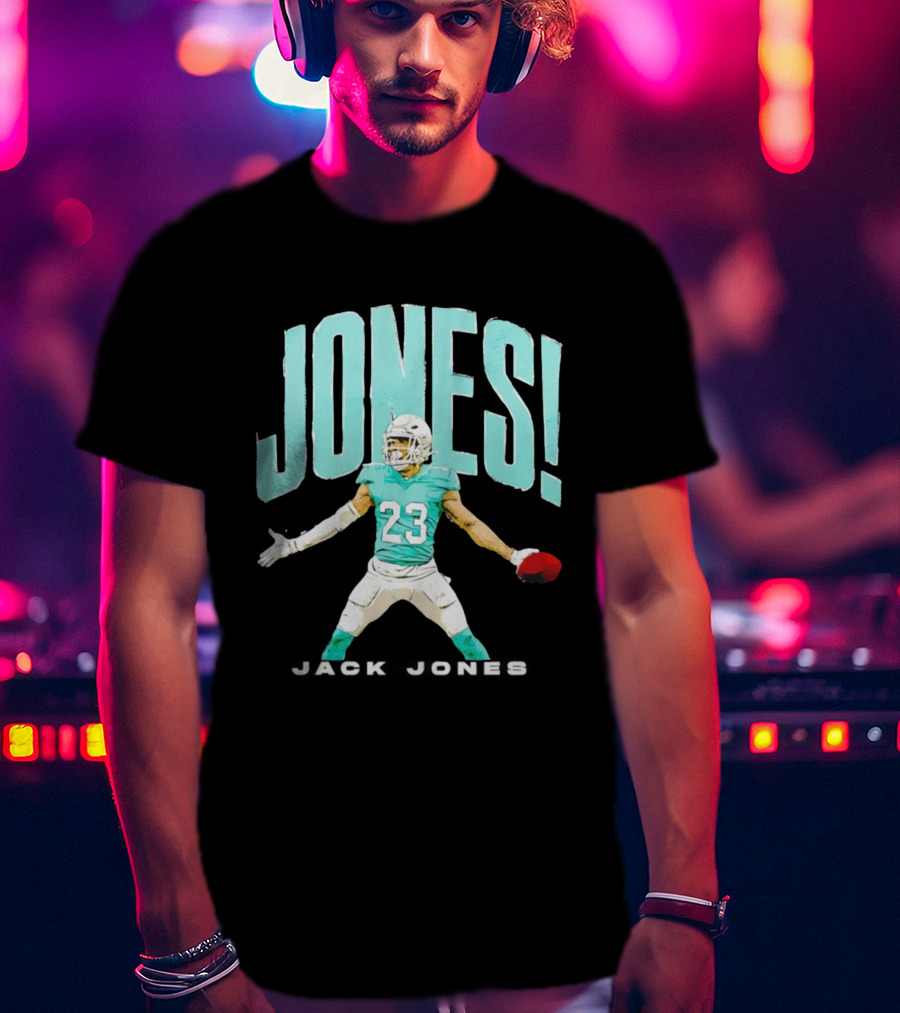 JONES 23 Holding Football Miami T-Shirt