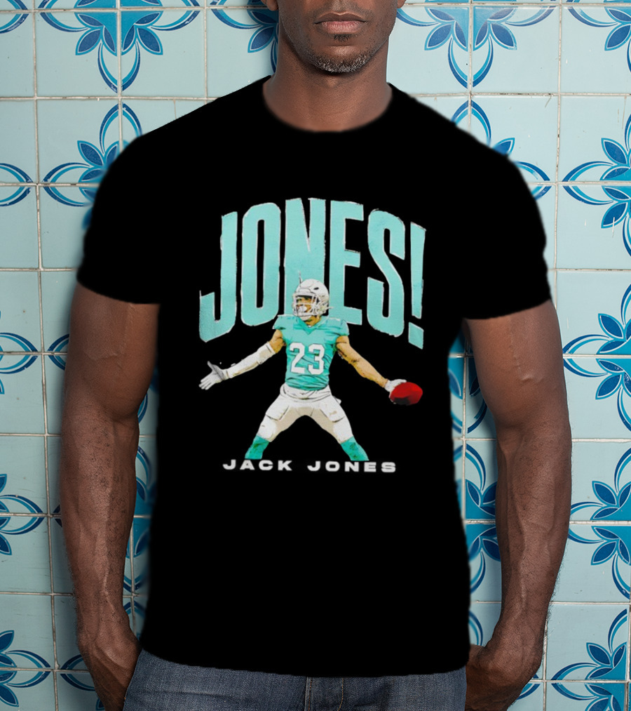 JONES 23 Holding Football Miami T-Shirt