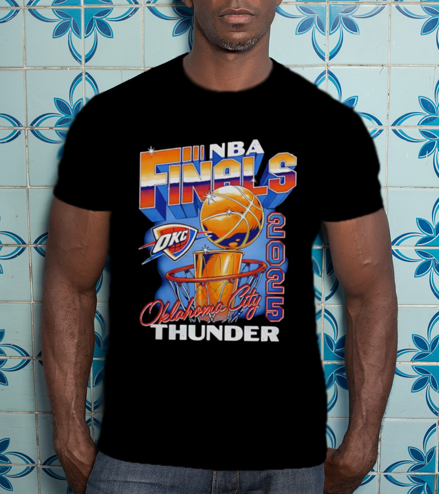 Oklahoma City Thunder NBA Finals OKC 2025 Basketball Trophy T-Shirt