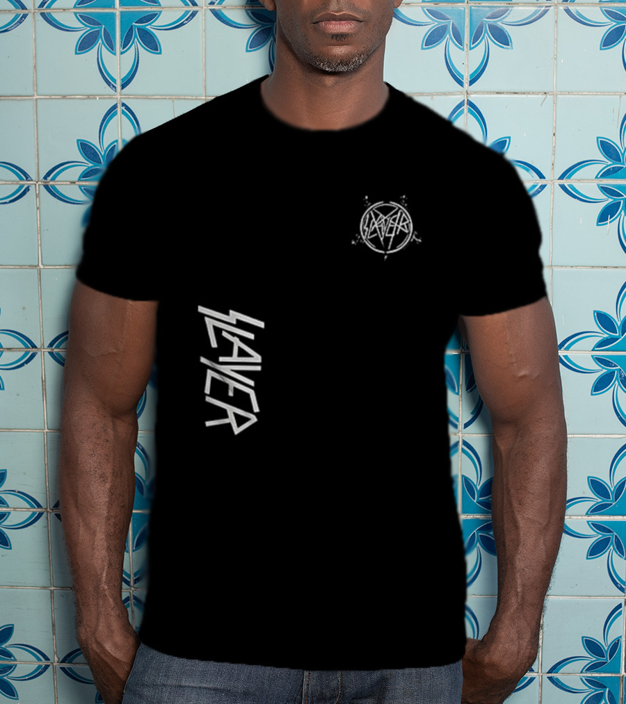 Slayer Angel Of Death Skull Pentagram T-Shirt