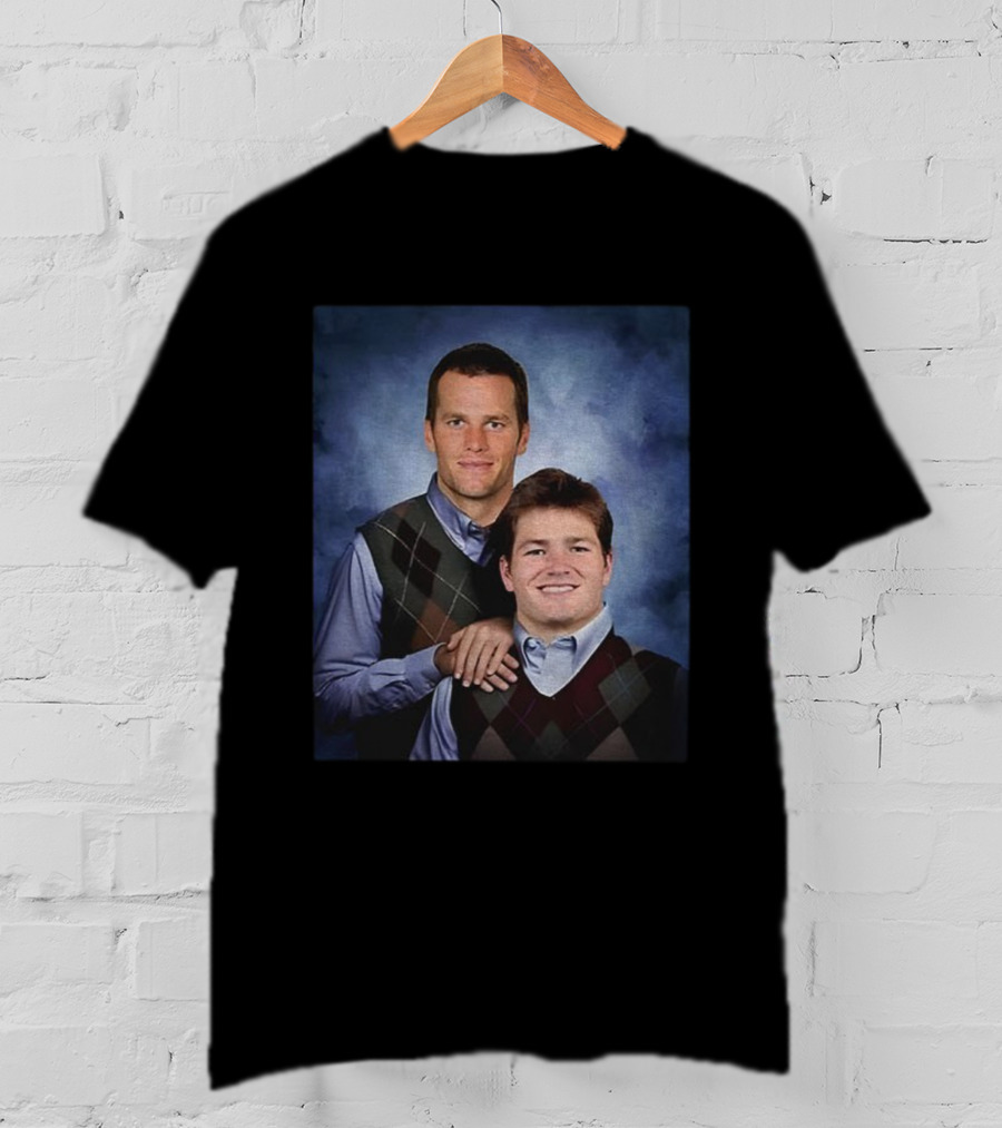 Drake Maye Tom Brady Stepbrothers New England Patriots NFL Football 2025 T-Shirt
