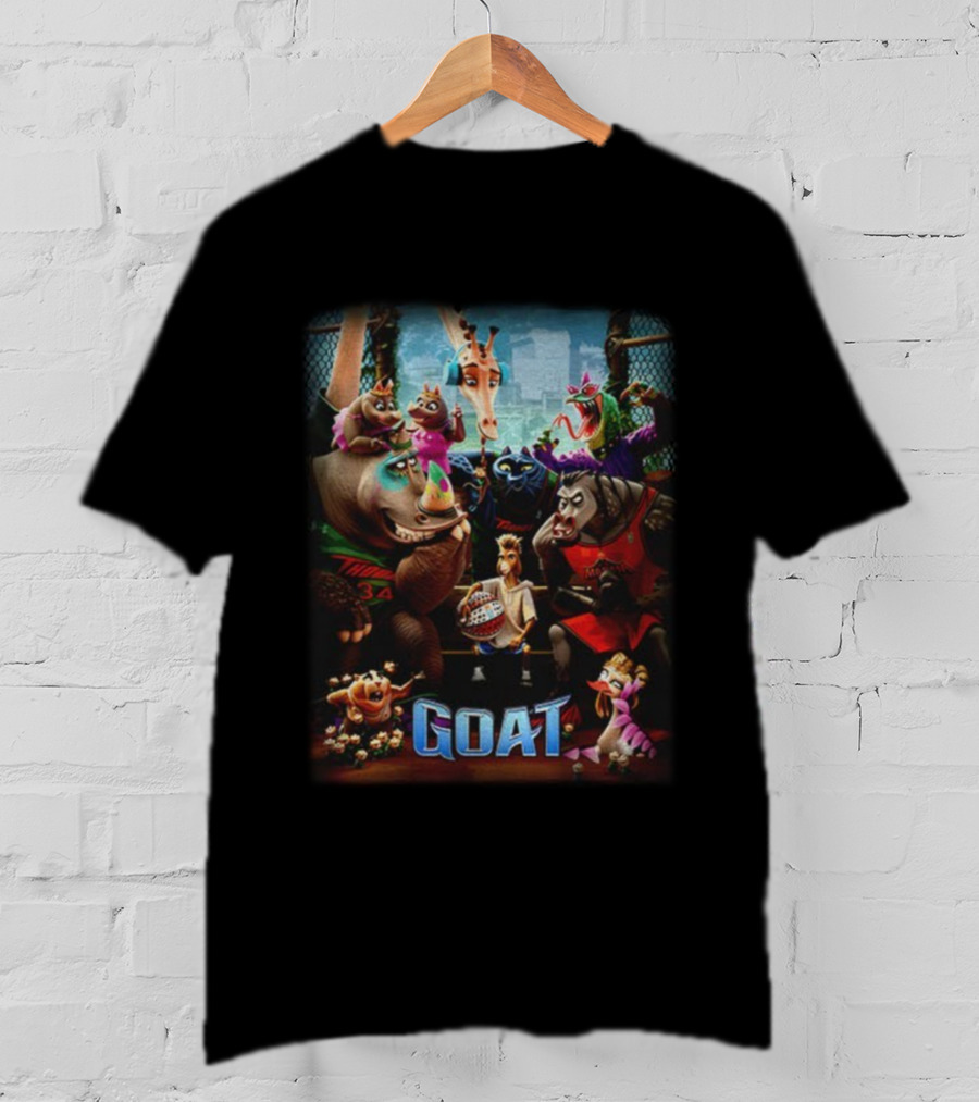 GOAT Greatest Of All Time Cartoon Animal Characters T-Shirt