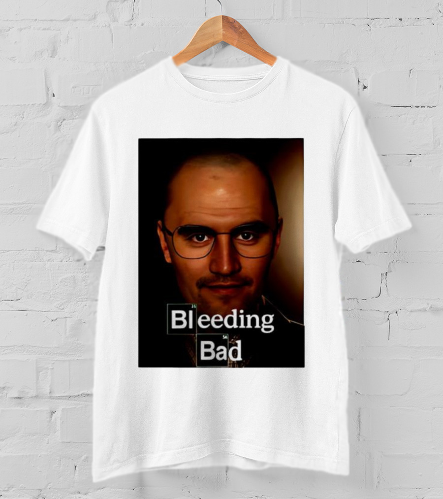 Bleeding Bad Bald Man With Glasses T-Shirt