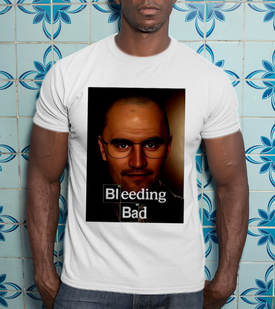 Bleeding Bad Bald Man With Glasses T-Shirt
