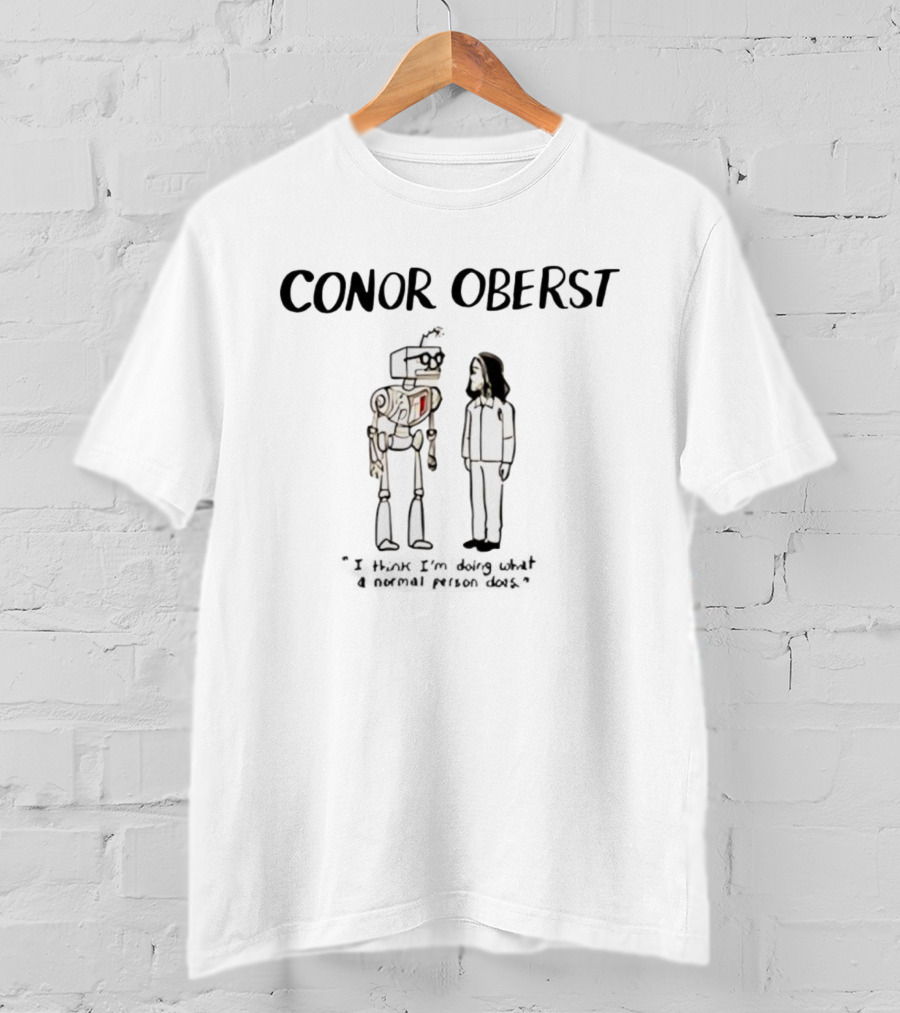 Conor Oberst Robot Cartoon Artwork Ruined My Life Musician T-Shirt
