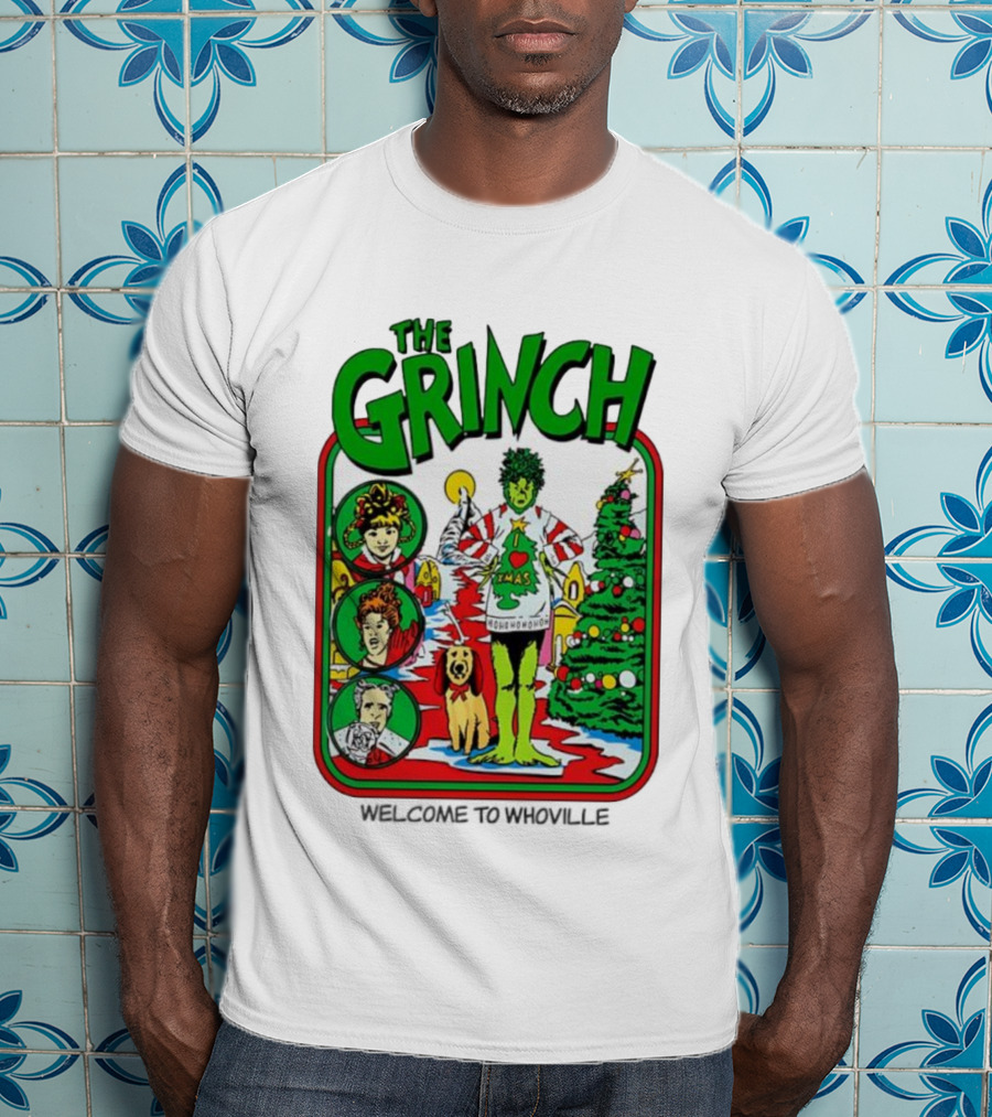 The Grinch I Love Xmas Ho Ho Ho Welcome To Whoville T-Shirt