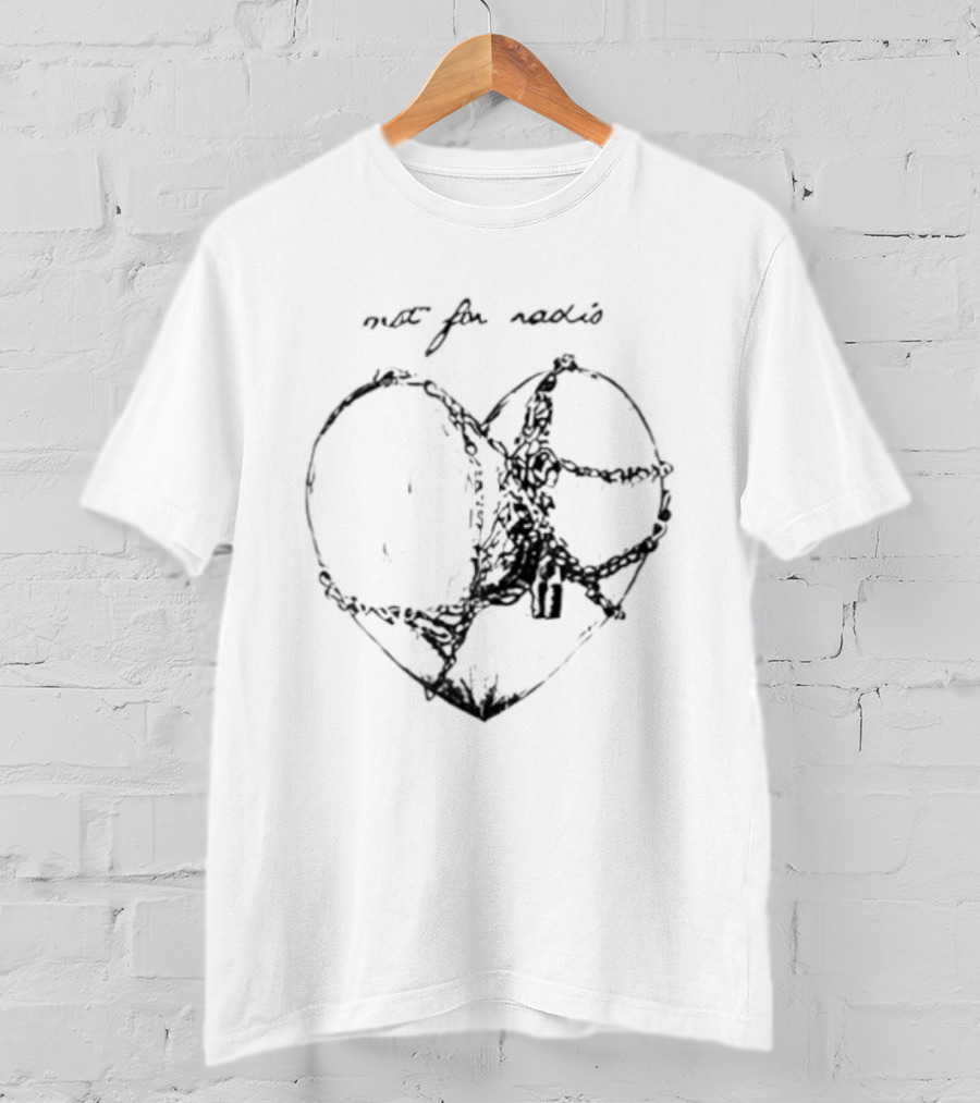 Not For Radio Barbed Wire Heart T-Shirt