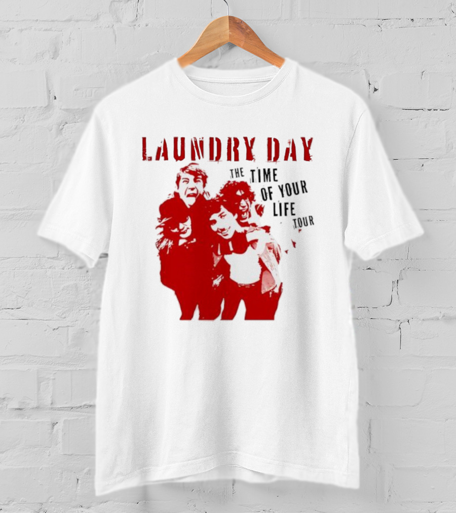 Laundry Day The Time Of Your Life Tour Group Red Silhouette T-Shirt