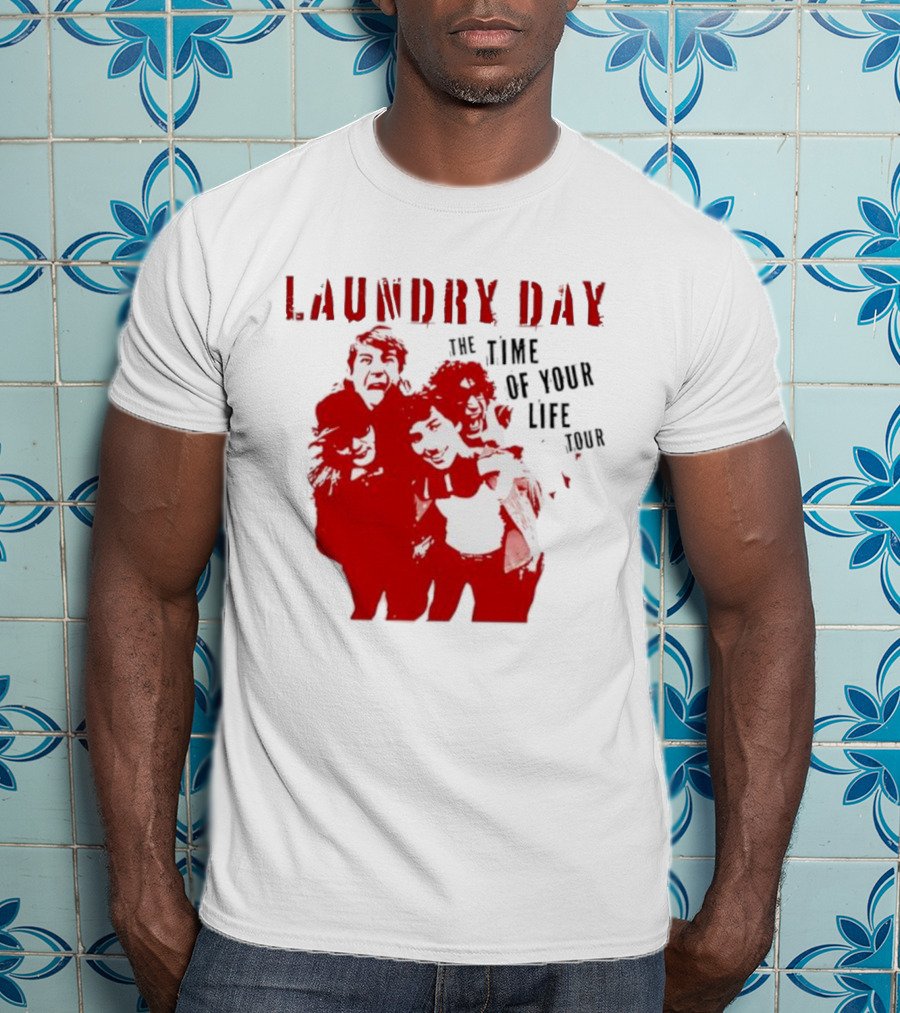 Laundry Day The Time Of Your Life Tour Group Red Silhouette T-Shirt