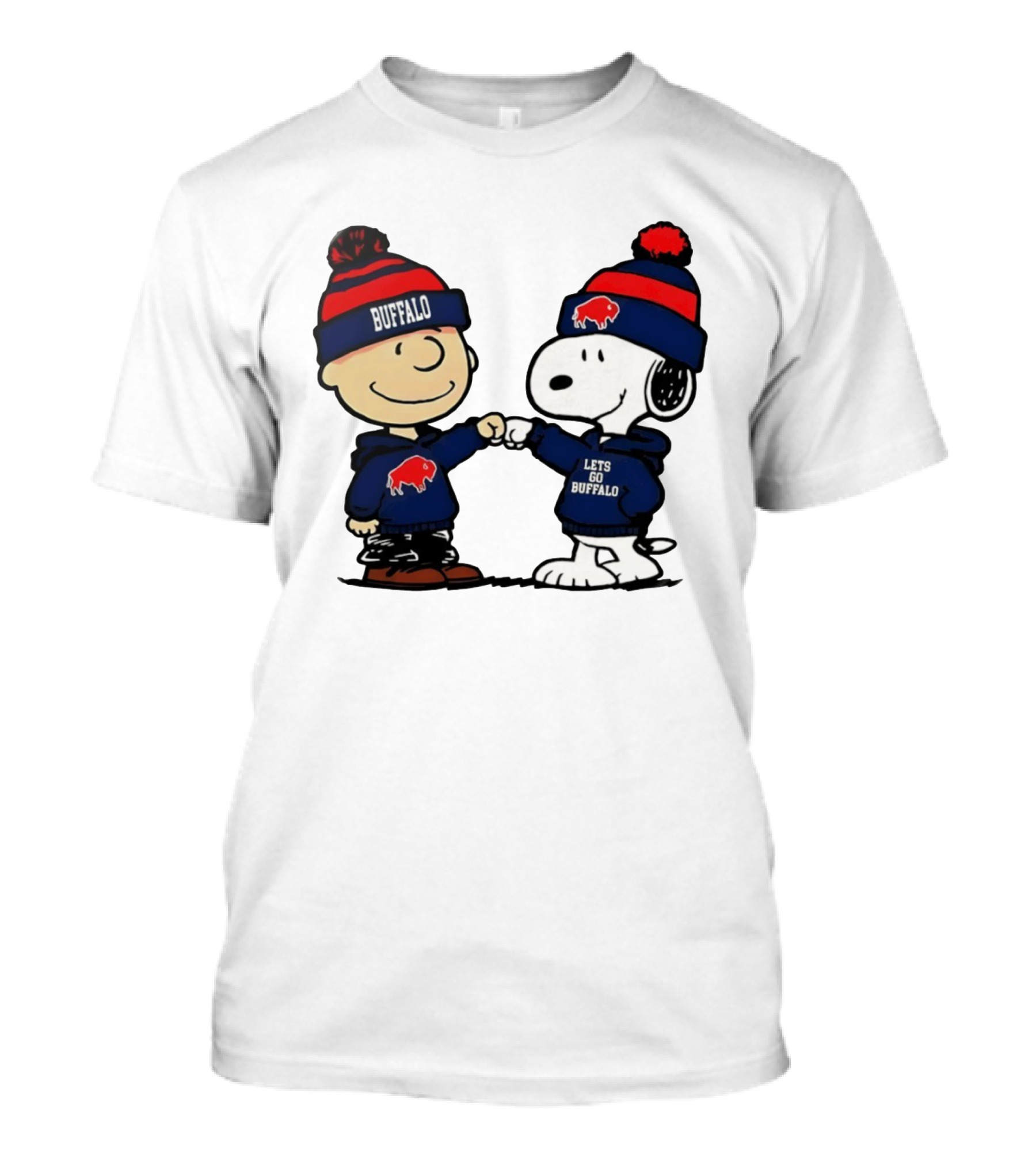 Snoopy Buffalo Bills Let's Go Holiday Footb...T-Shirt 