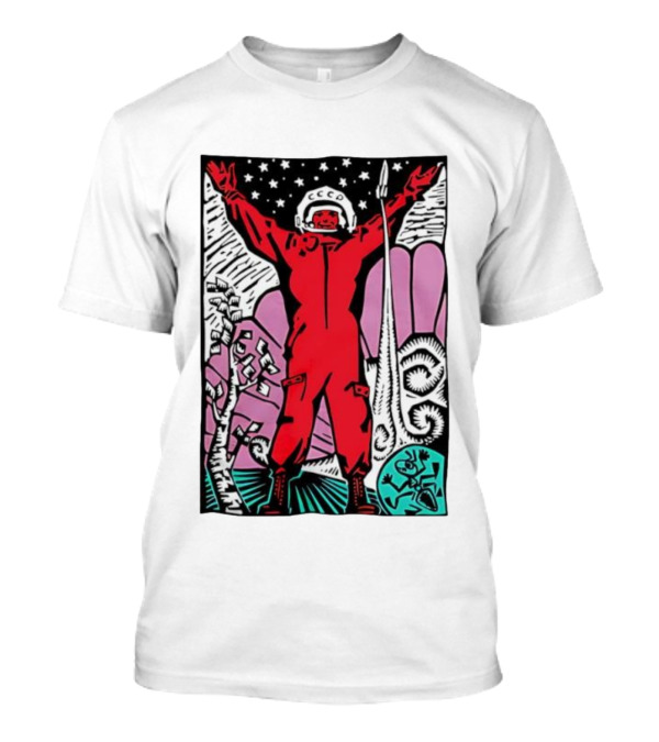 CCCP Soviet Space Hero Cosmonaut with Rocke...T-Shirt CCCP Soviet Space Hero Cosmonaut with Rocke...T-Shirt