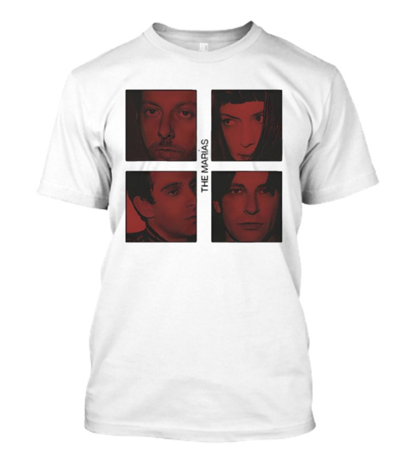 The Marías Band Tour 2025 Red Tone Portraits T-Shirt The Marías Band Tour 2025 Red Tone Portraits T-Shirt