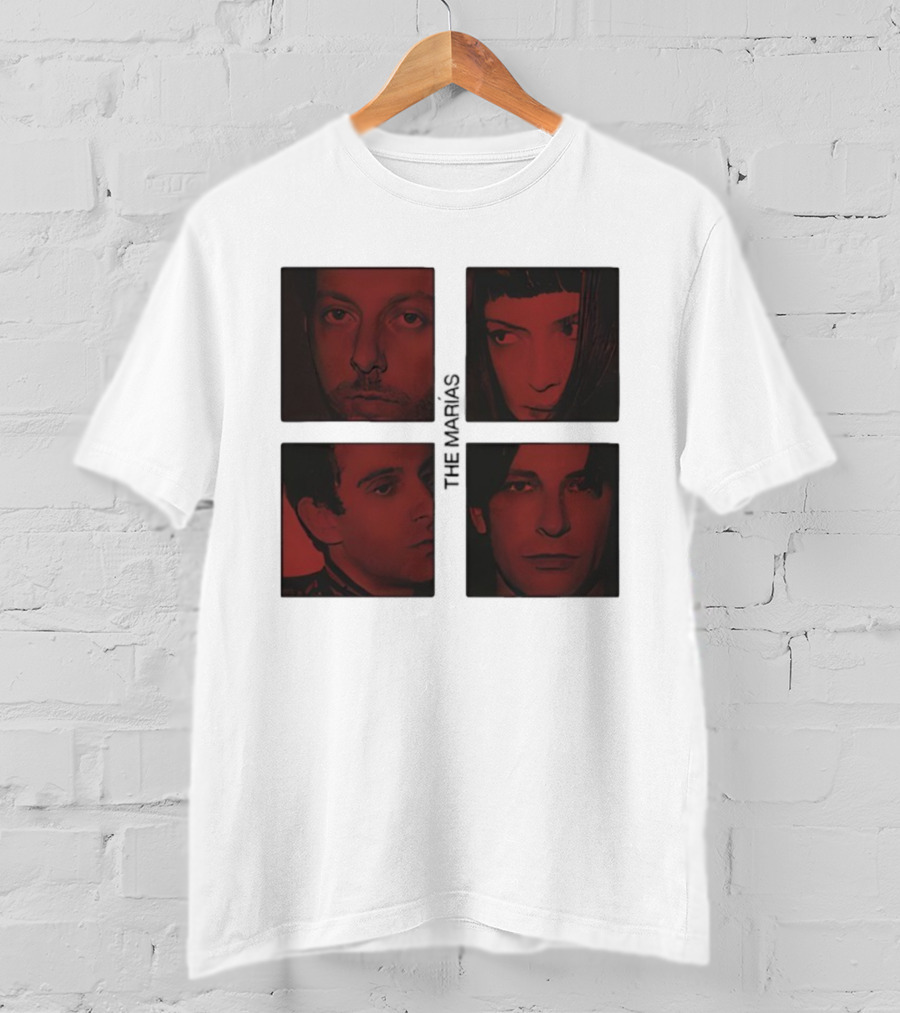 The Marías Band Tour 2025 Red Tone Portraits T-Shirt