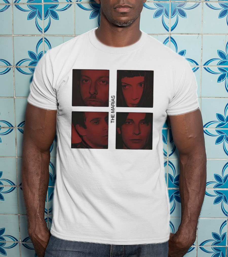 The Marías Band Tour 2025 Red Tone Portraits T-Shirt