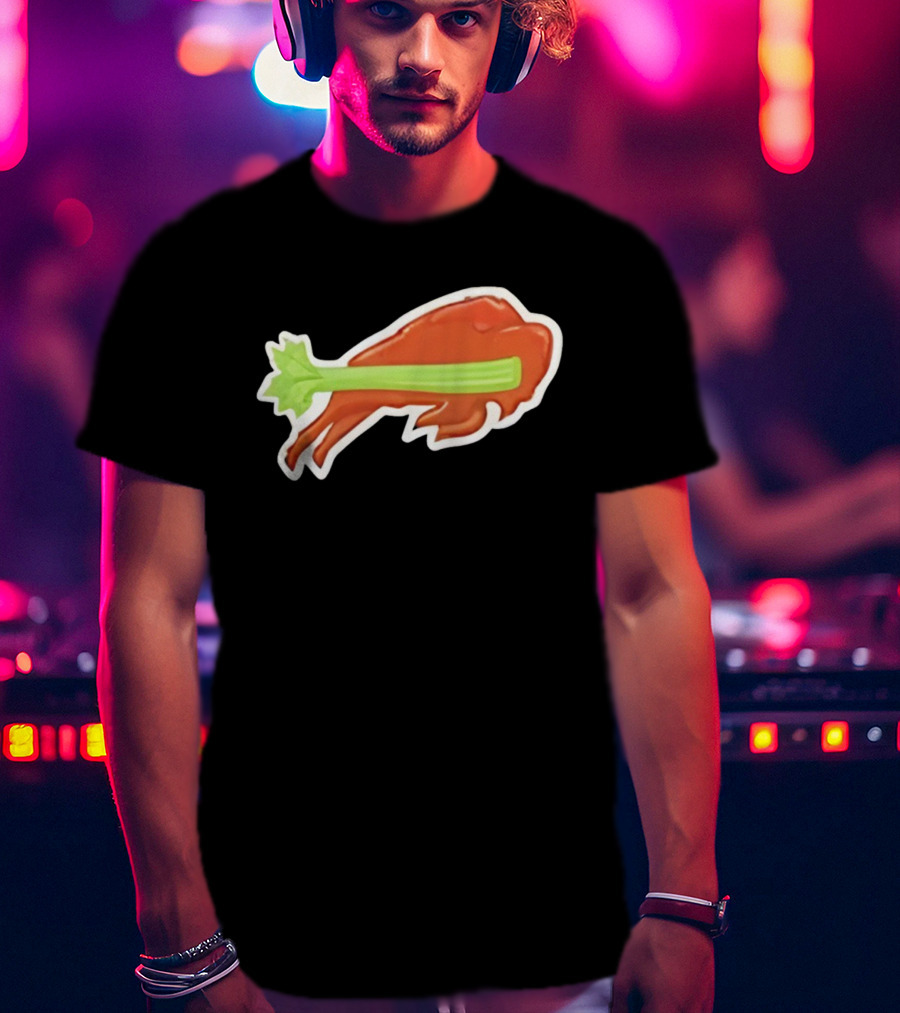 2025 Buffalo Bills Chicken Wing Celery Buffalo Wings Football T-Shirt