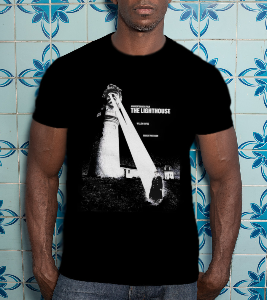 Robert Eggers The Lighthouse Willem Dafoe Robert Pattinson Vintage Scene T-Shirt