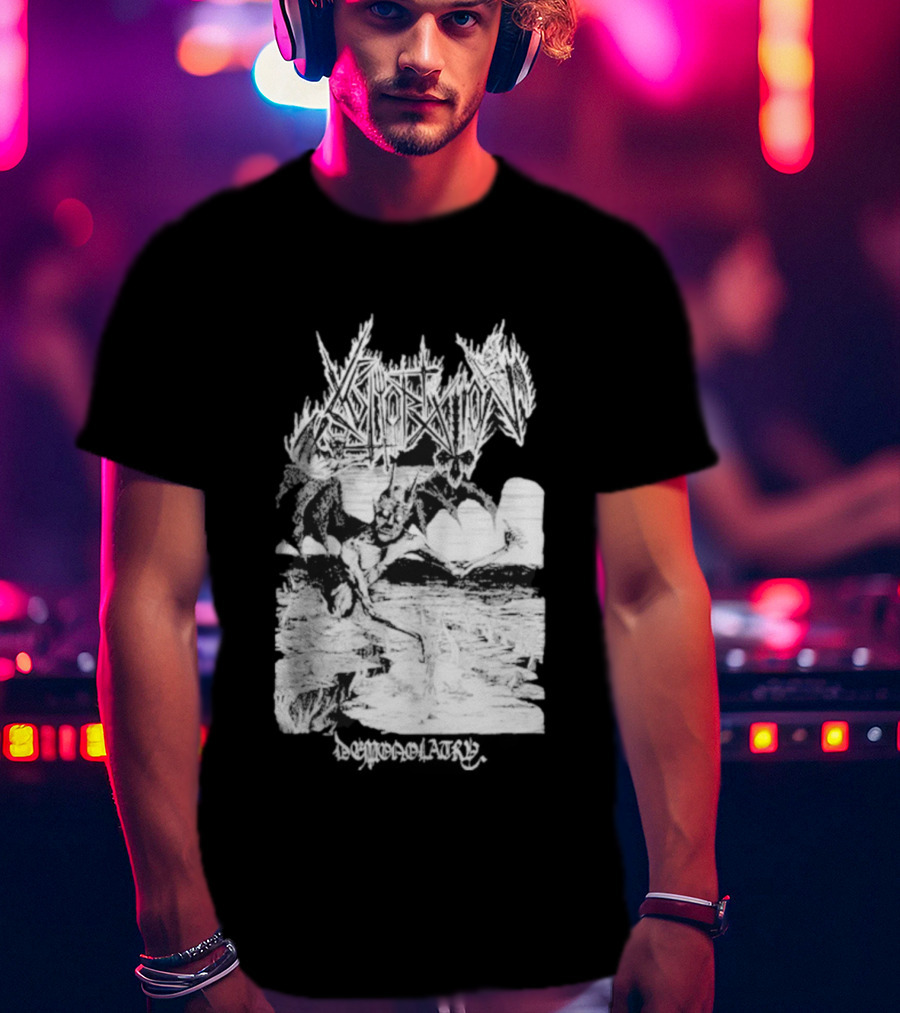 Abhorration Demonolatry Gothic Demon Artwork T-Shirt