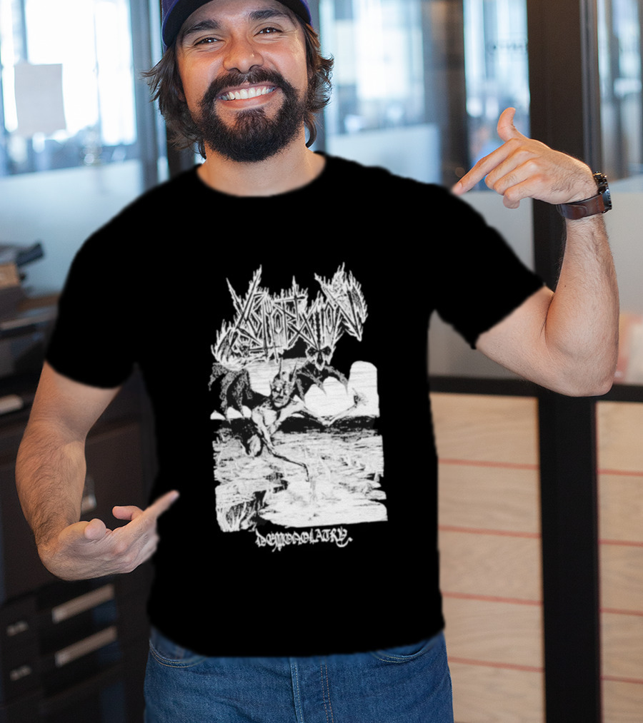 Abhorration Demonolatry Gothic Demon Artwork T-Shirt