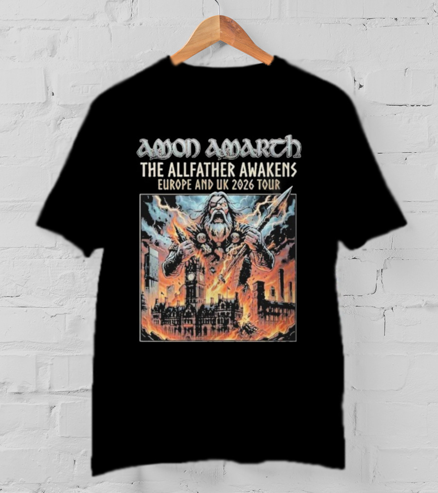 Amon Amarth The Allfather Awakens Europe And UK 2026 Tour Manchester UK 10 October T-Shirt