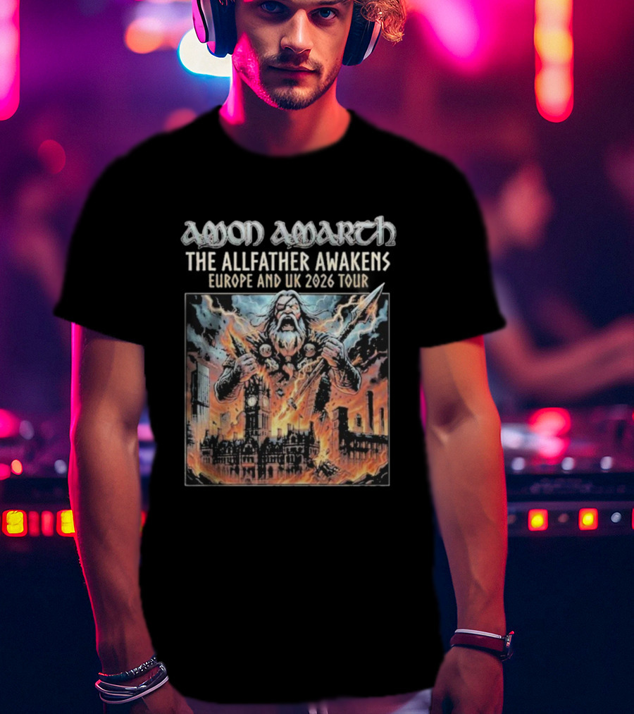 Amon Amarth The Allfather Awakens Europe And UK 2026 Tour Manchester UK 10 October T-Shirt