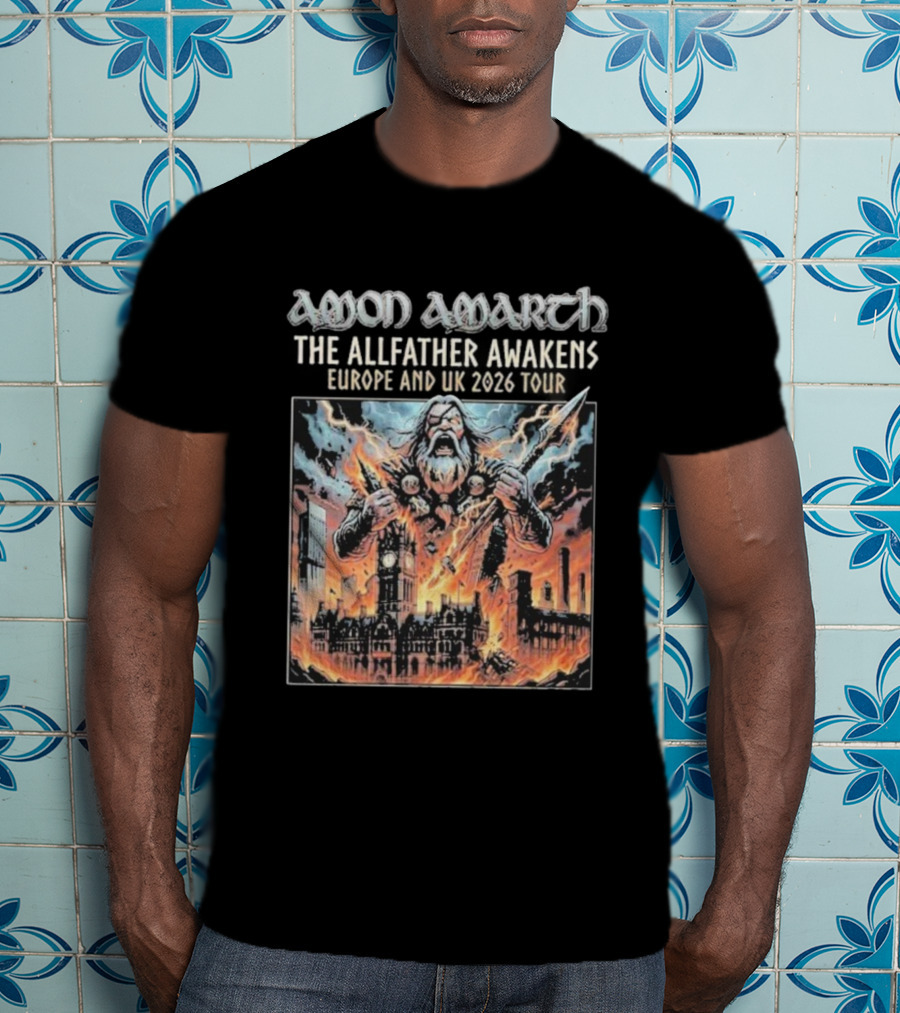 Amon Amarth The Allfather Awakens Europe And UK 2026 Tour Manchester UK 10 October T-Shirt
