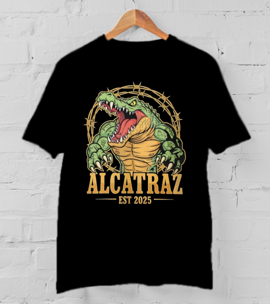 Alcatraz Alligator Muscle Est 2025 Florida Everglades T-Shirt