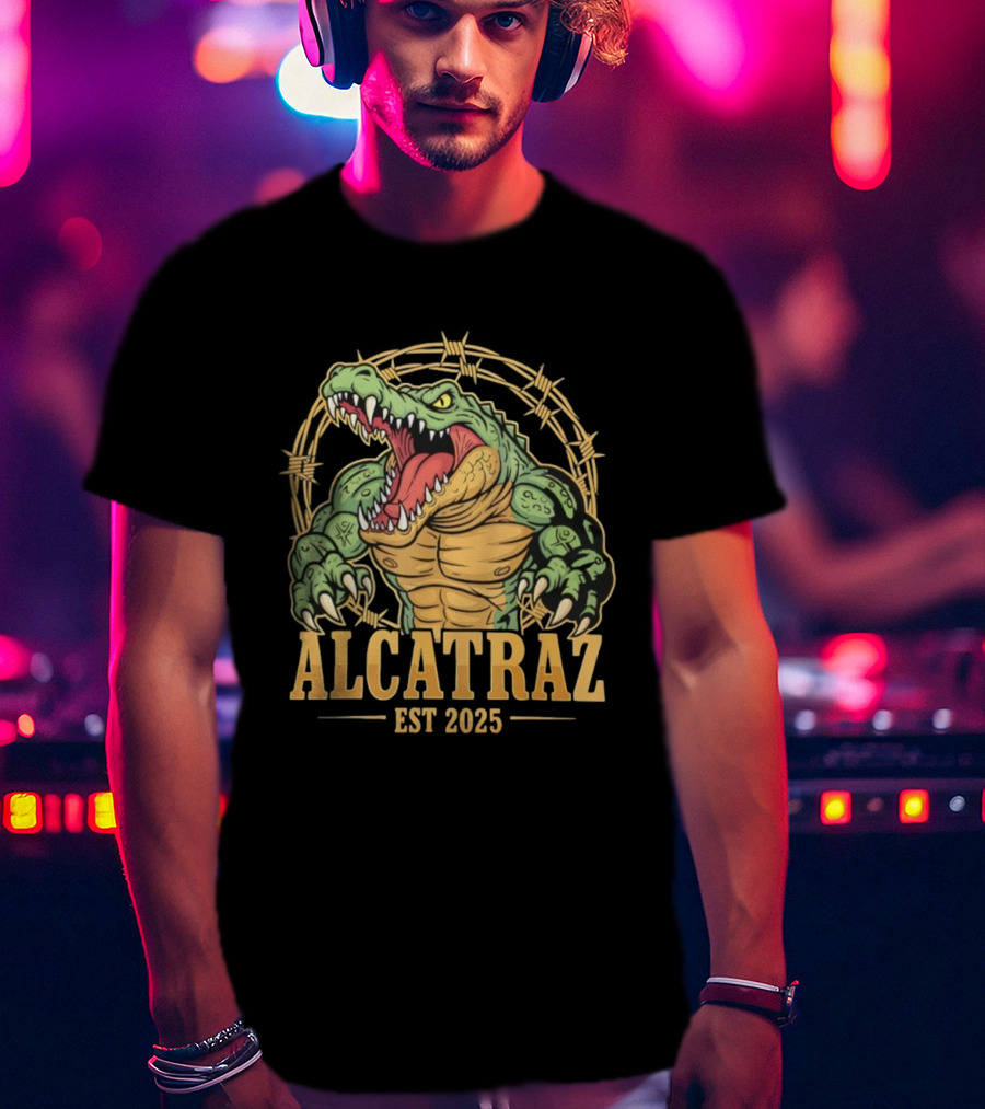 Alcatraz Alligator Muscle Est 2025 Florida Everglades T-Shirt