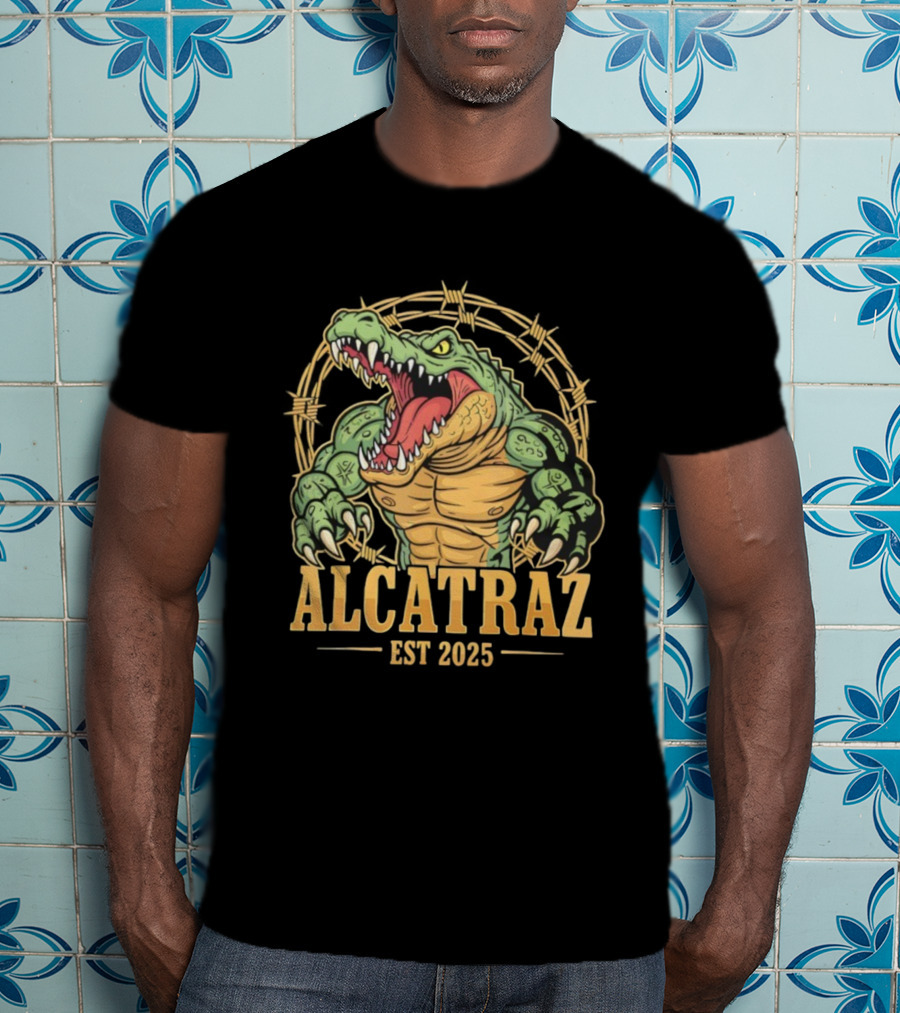 Alcatraz Alligator Muscle Est 2025 Florida Everglades T-Shirt