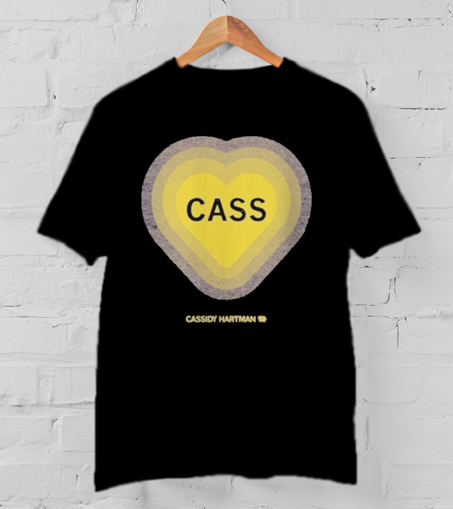 Cassidy Hartman Heartbeat Cass Heart Yellow Heart Pattern T-Shirt