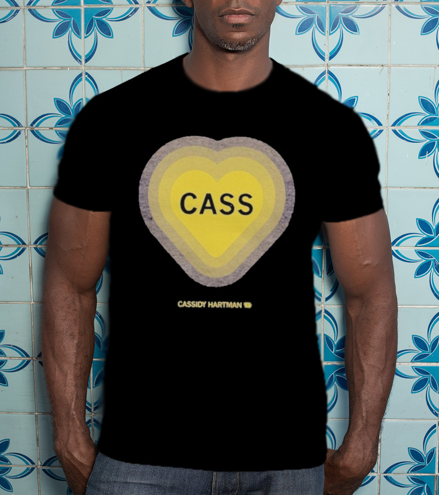 Cassidy Hartman Heartbeat Cass Heart Yellow Heart Pattern T-Shirt