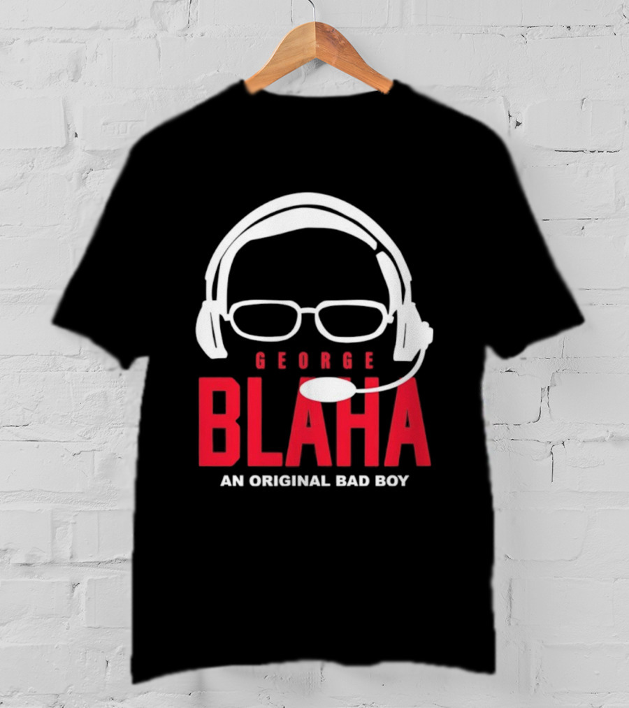 George Blaha Headset Glasses An Original Bad Boy Sports Writer T-Shirt
