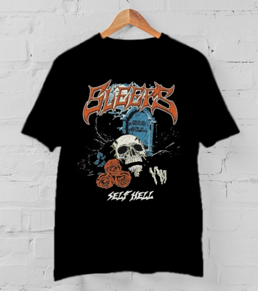 While She Sleeps Graveyard Skull High As The Gods Sell Hell T-Shirt