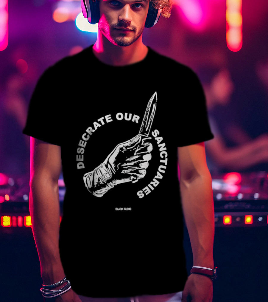 Desecrate Our Sanctuaries Knife Hand Blackened T-Shirt