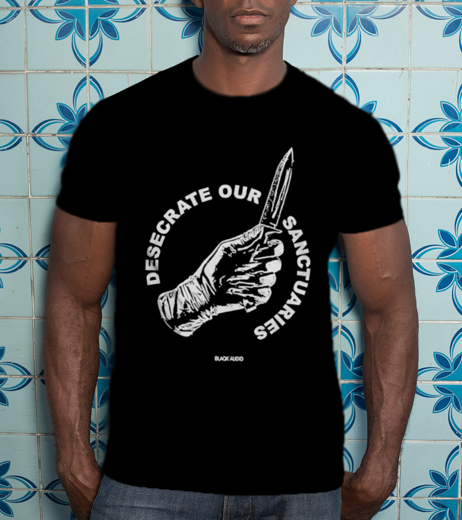 Desecrate Our Sanctuaries Knife Hand Blackened T-Shirt