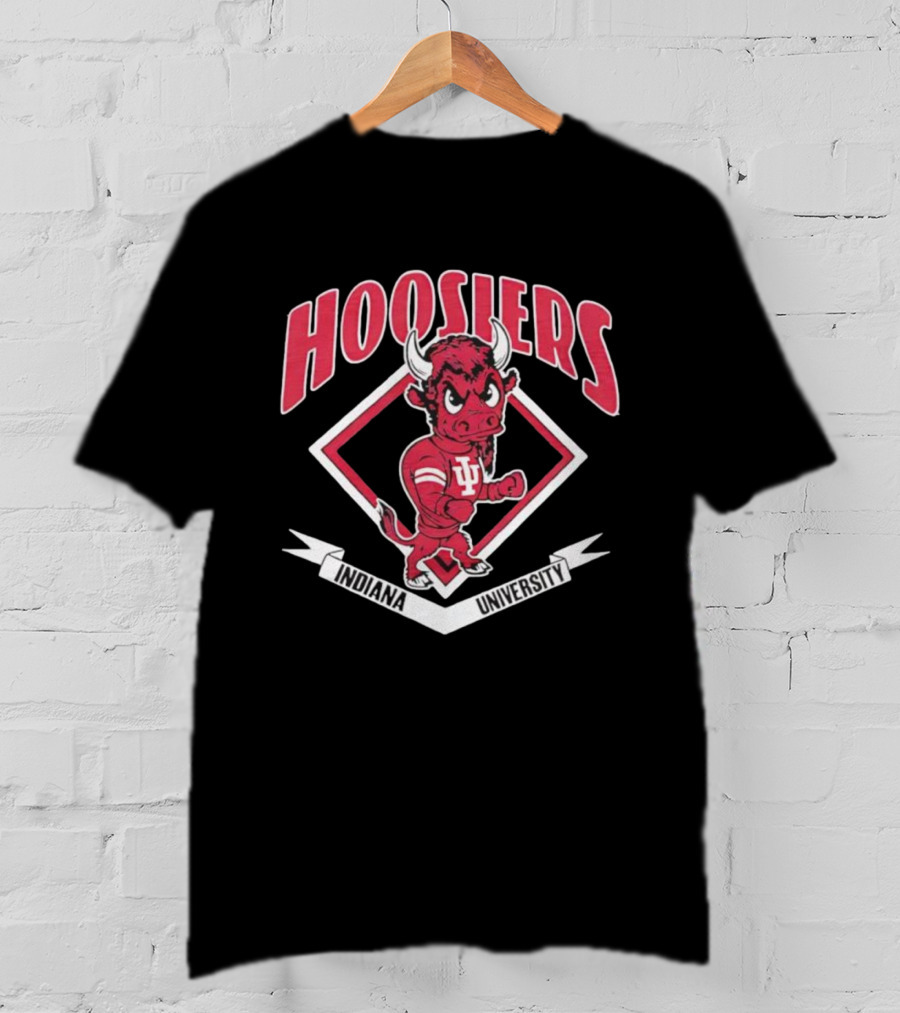 Indiana University Hoosiers IU Bison Mascot T-Shirt