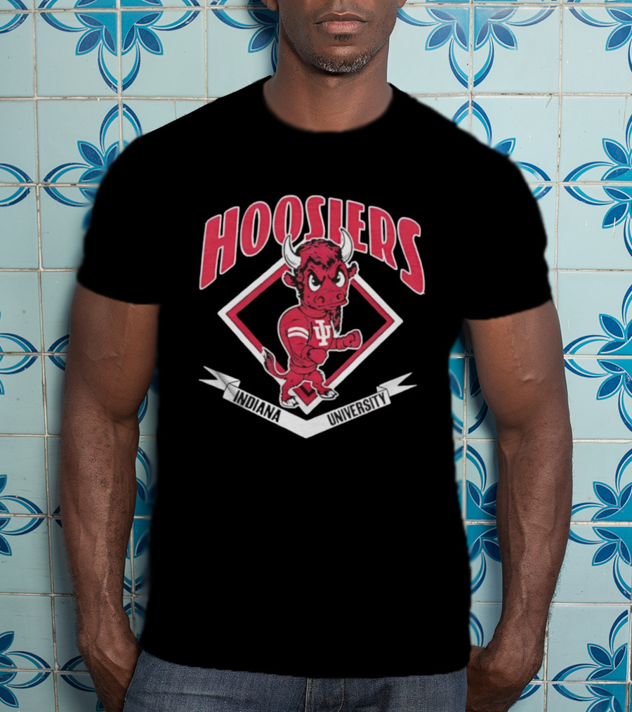 Indiana University Hoosiers IU Bison Mascot T-Shirt