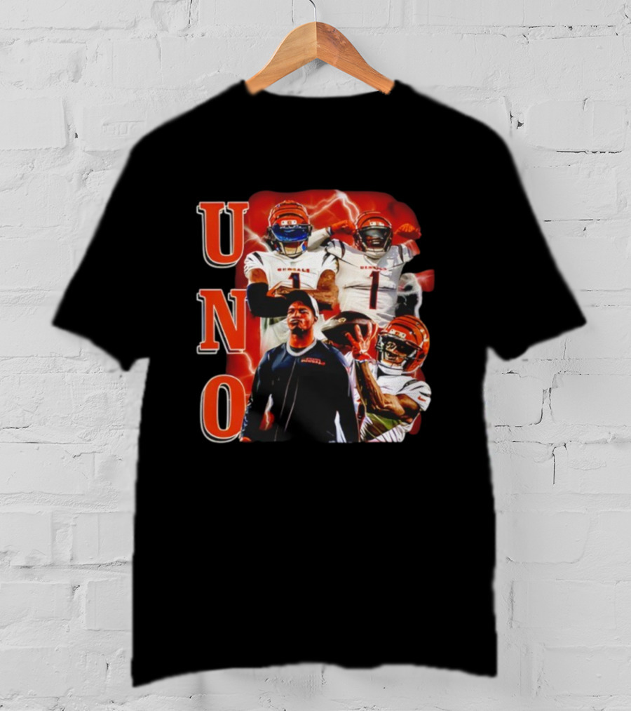 UNO Ja’Marr Chase Bengals Retro Vintage Style T-Shirt