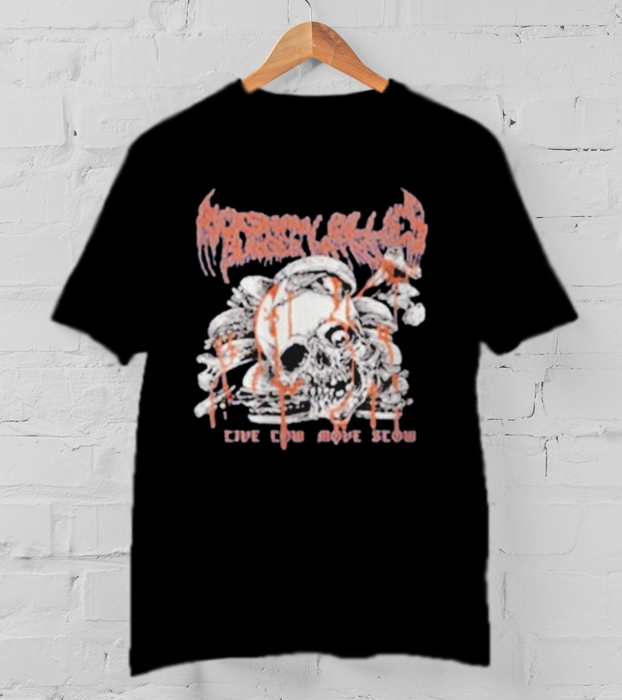 Rickshaw Billie’s Burger Patrol Skull Burger Live Low Move Slow T-Shirt