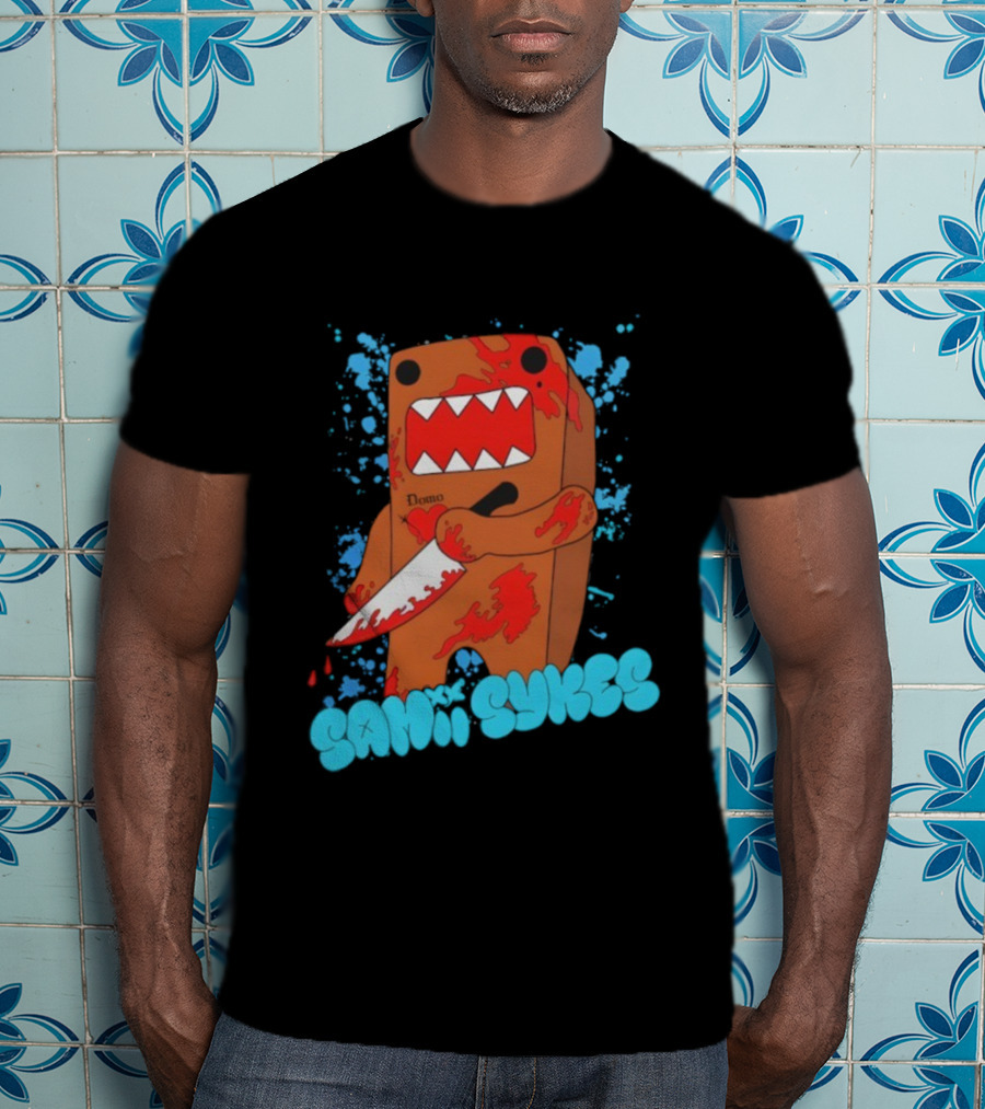 Sami Smyers Domo Knife Blood Splatter T-Shirt