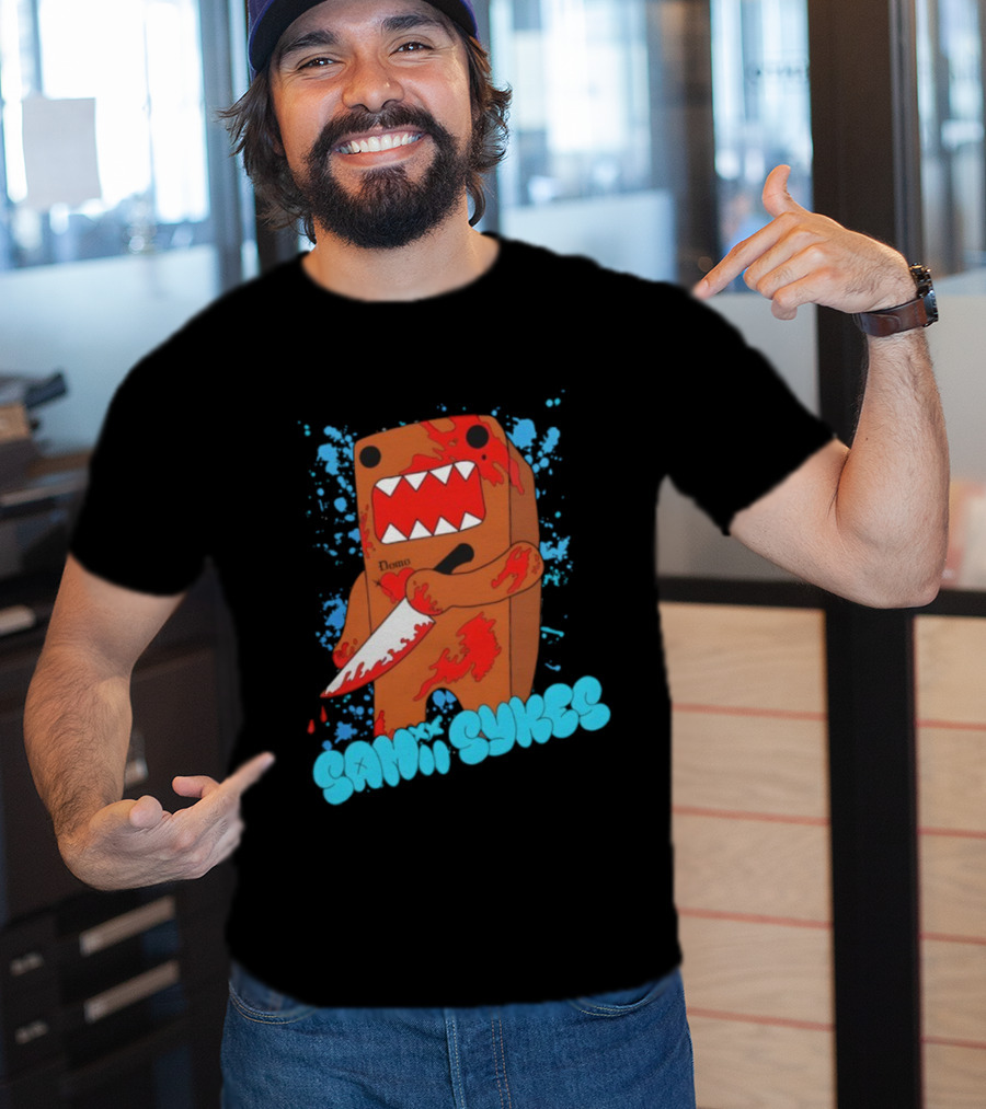 Sami Smyers Domo Knife Blood Splatter T-Shirt