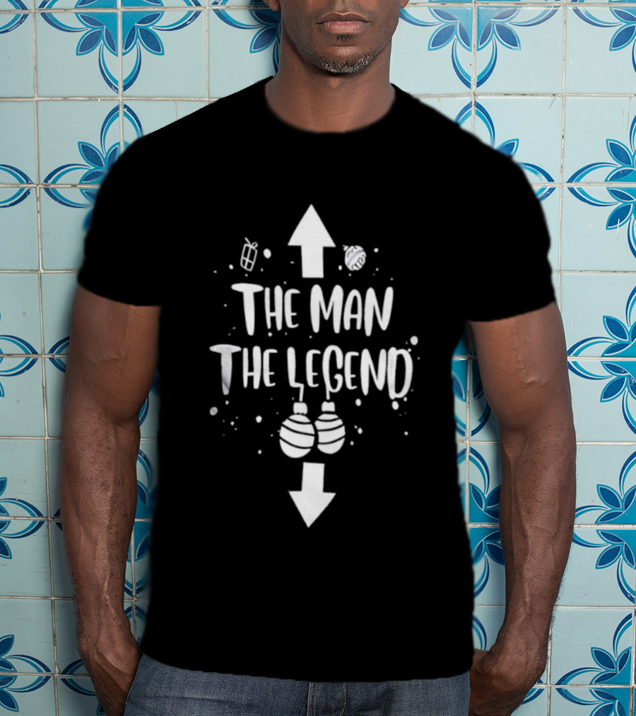 The Man The Legend Christmas Arrows Holiday Theme T-Shirt