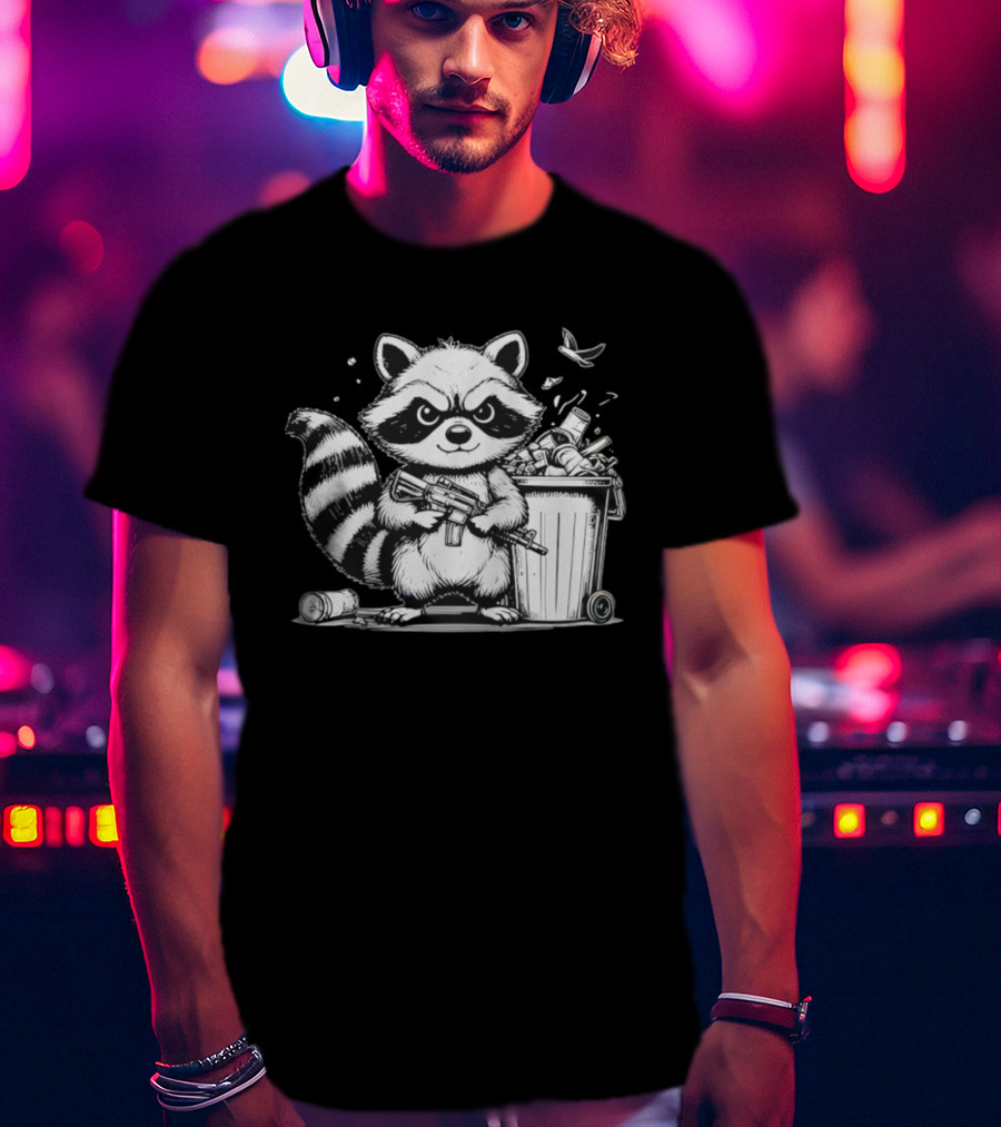 Tiberius The Trash Panda Armed With Quirk And Mischief T-Shirt